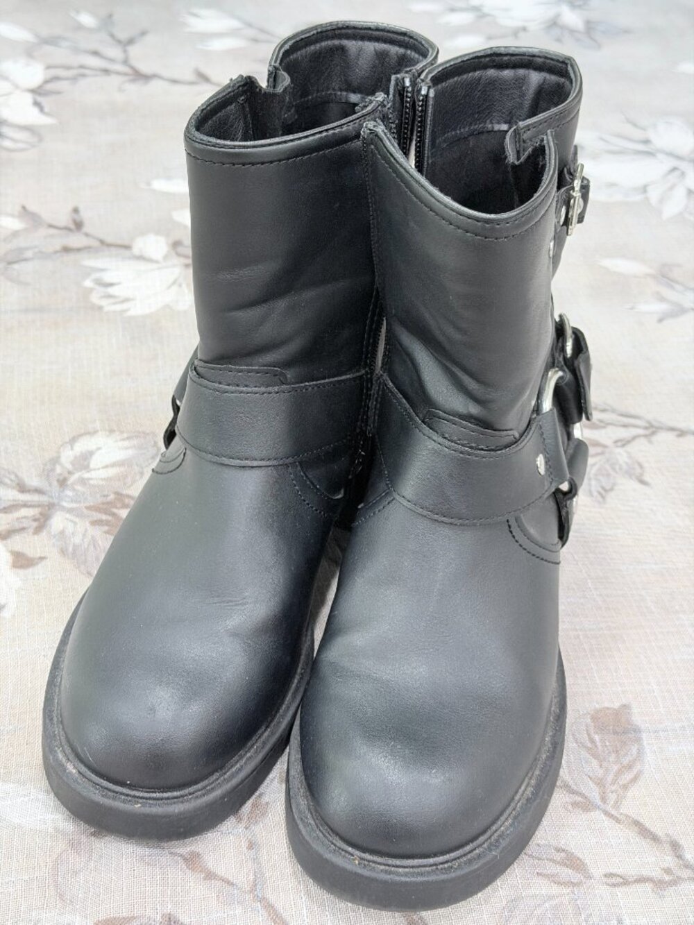Universal Thread Moto Harness Conrad Boots Black Buckle Ankle Boots Women’s 7.5 - Picture 9 of 16